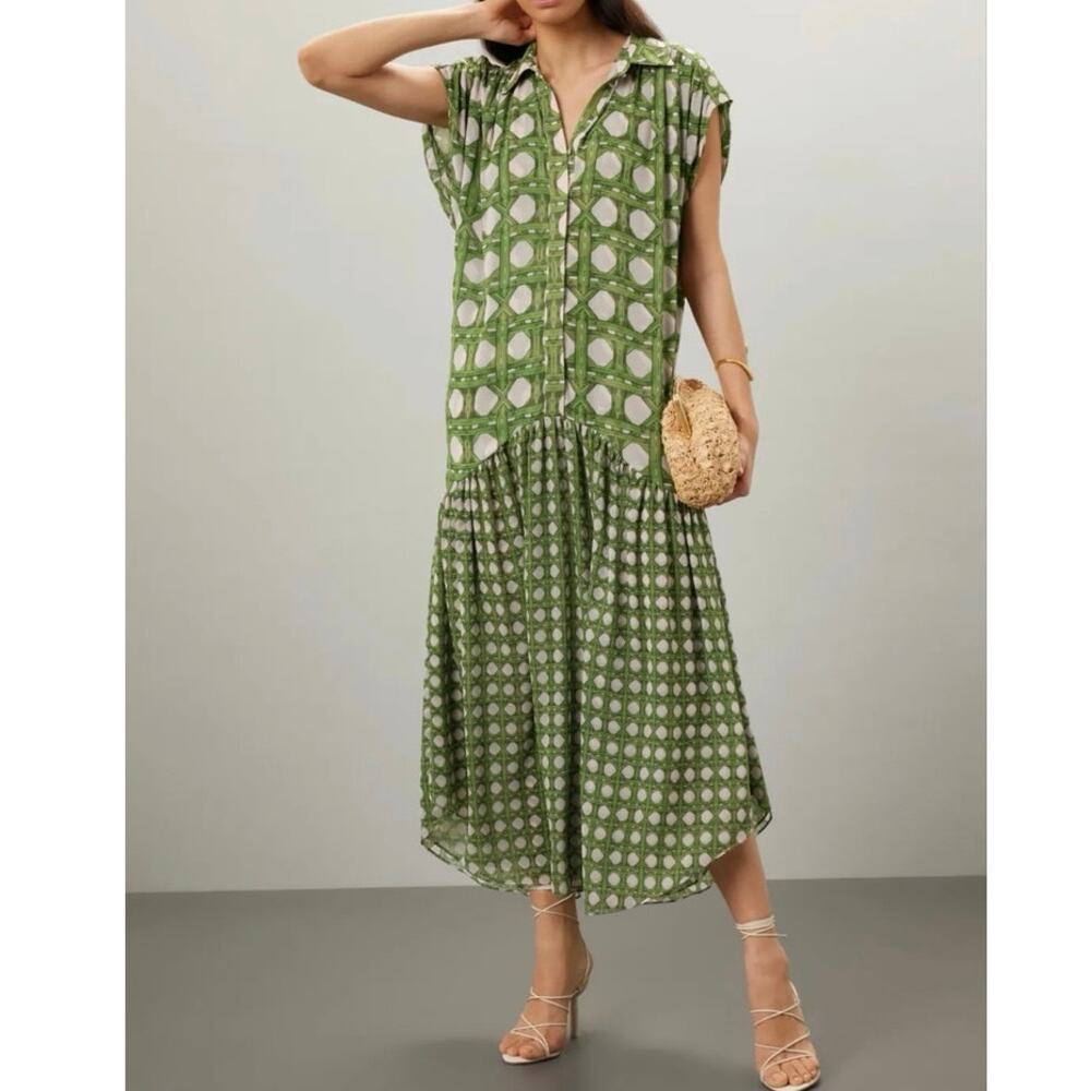MISA Los Angeles Laura green Dress size Small